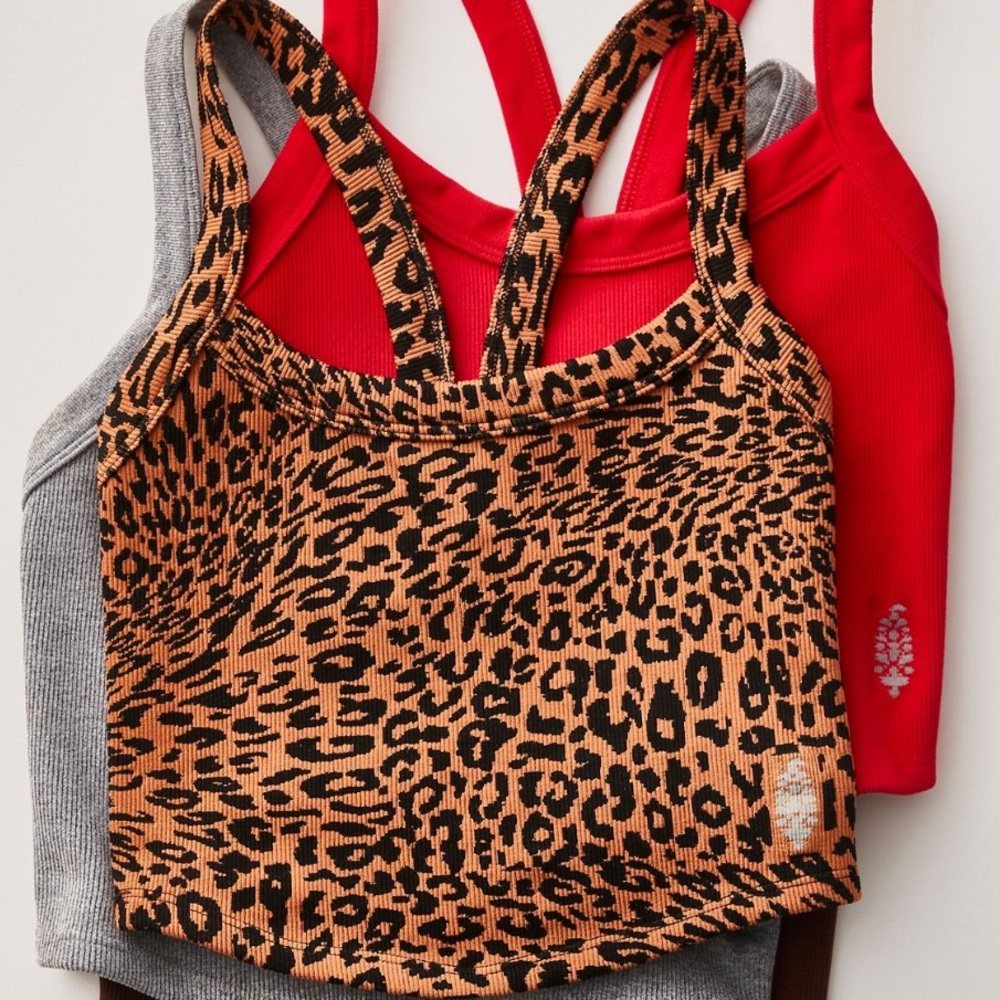 Free People Leopard Print Women's Top